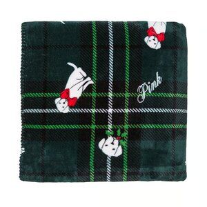 Victoria's Secret PINK Holiday 2024 Dog Blanket Green Plaid